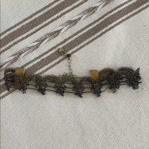 Free people crochet choker necklace